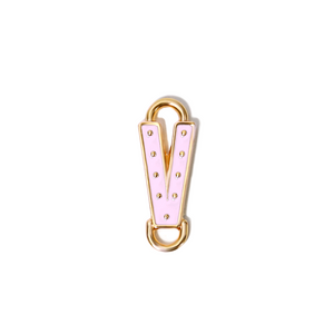 Pink Vegas Initial Bracelet